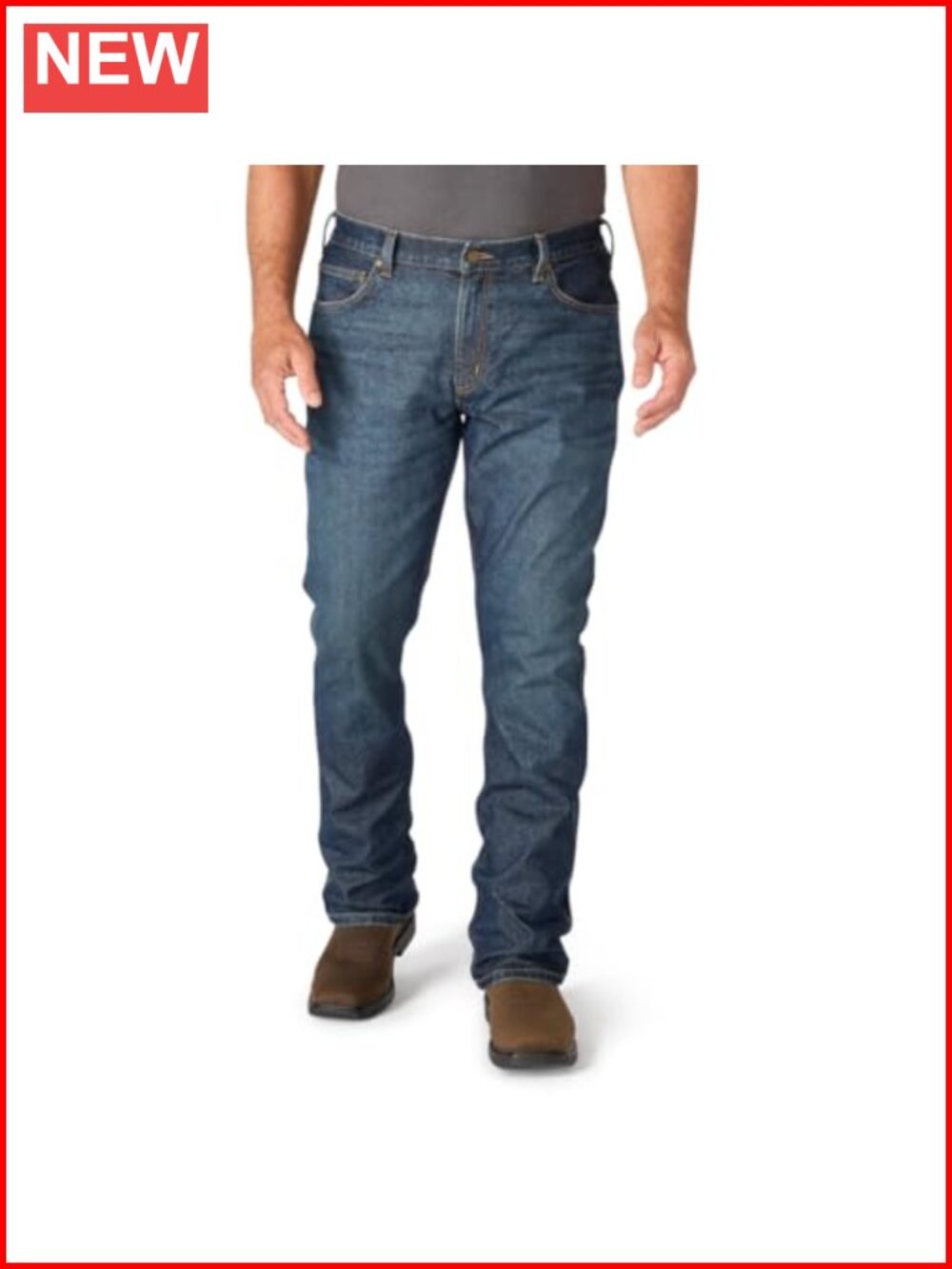 Relaxed Bootcut Rugged Flex Jeans Low Rise Five Pocket